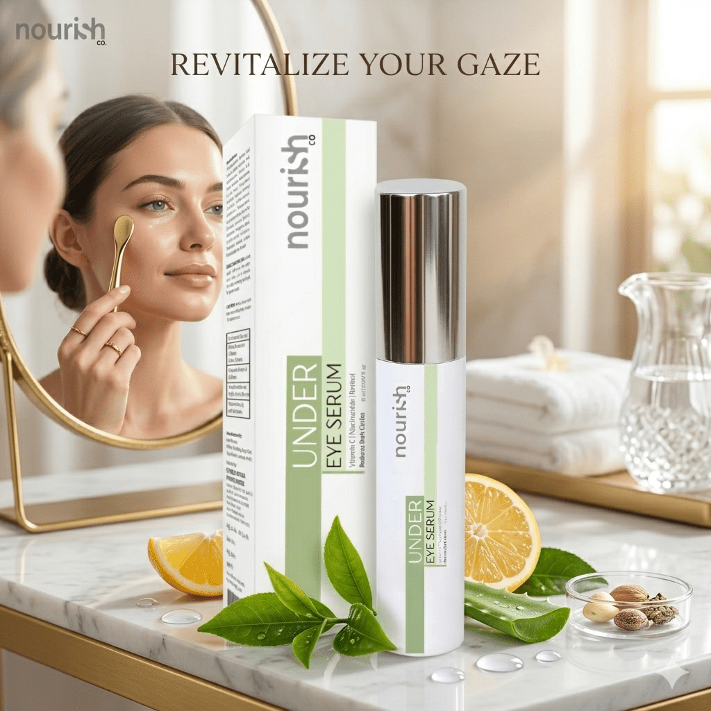 Say Goodbye to Dark Circles: Why an Under Eye Serum is a Must in Your Skincare Routine - nourish co