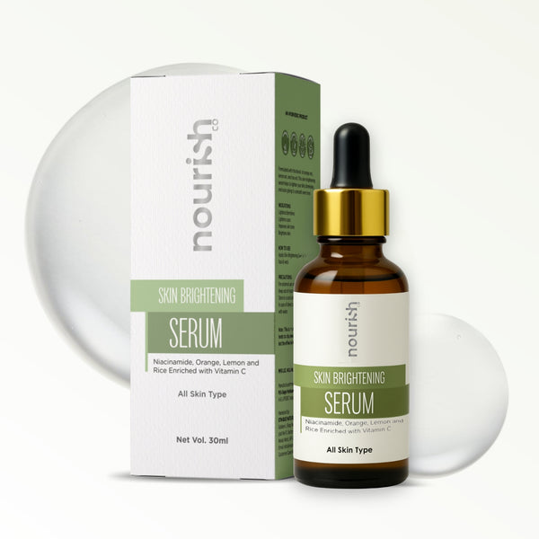 Skin Brightening Face Serum with Niacinamide, Orange, Lemon and Rice Enriched with Vitamin C – 30 ml