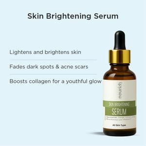 Skin Brightening Face Serum with Niacinamide, Orange, Lemon and Rice Enriched with Vitamin C – 30 ml