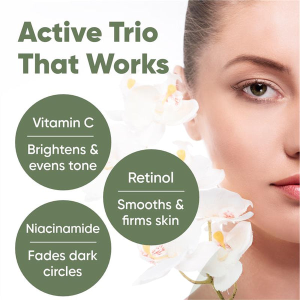 Under Eye Serum with Vitamin C, Niacinamide & Retinol – 15 ml