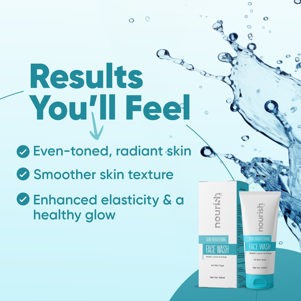 Skin Brightening Face Wash with Mulethi, Lemon & Orange – 100 ml
