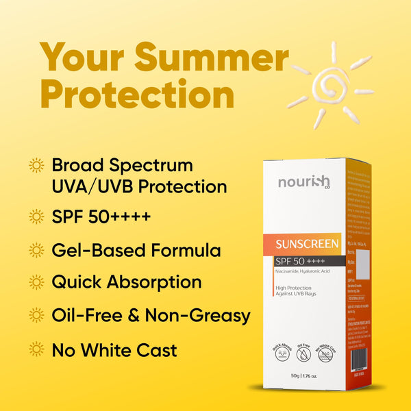 Sunscreen SPF 50++++ with Niacinamide and hyaluronic Acid -50g