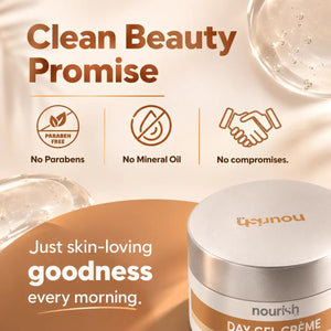 Day Gel Crème with Ceramide Complex, Hyaclear® - 7 & Aquaxyl™ - 50 g - nourish co