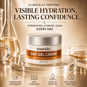 Day Gel Crème with Ceramide Complex, Hyaclear® - 7 & Aquaxyl™ - 50 g - nourish co