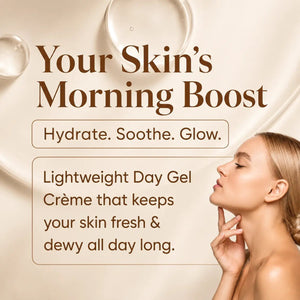 Day Gel Crème with Ceramide Complex, Hyaclear® - 7 & Aquaxyl™ - 50 g - nourish co