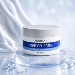 Night Gel Crème with CollaPlant®, Phytosqualan & Probiotics – 50 g - nourish co