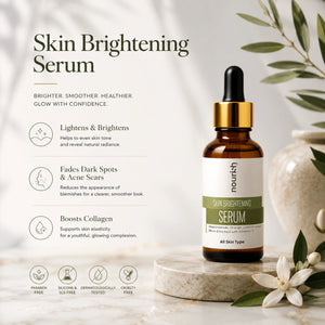 Skin Brightening Face Serum with Niacinamide, Orange, Lemon and Rice Enriched with Vitamin C – 30 ml - nourish co