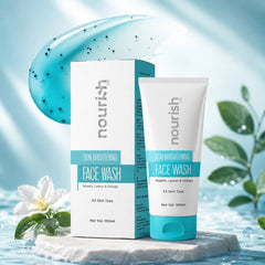 Skin Brightening Face Wash with Mulethi, Lemon & Orange – 100 ml - nourish co