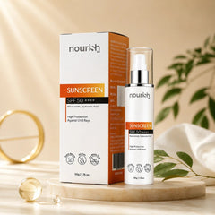 Sunscreen SPF 50++++ with Niacinamide and hyaluronic Acid - 50g - nourish co