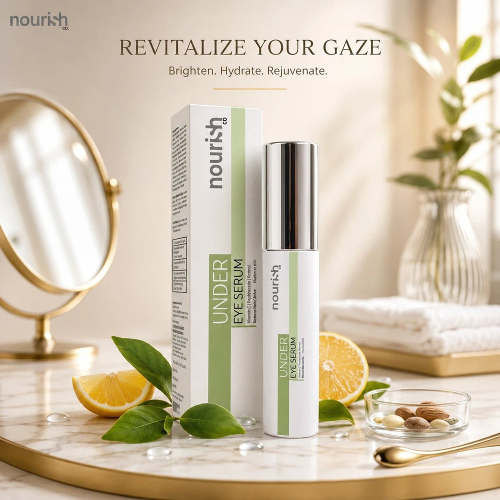 Under Eye Serum with Vitamin C, Niacinamide & Retinol – 15 ml - nourish co